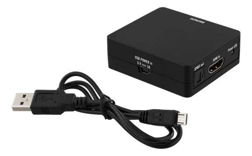 Deltaco HDMI garso adapteris su USB maitinimo laidu