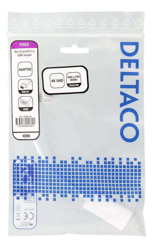 Deltaco Mini DP į HDMI adapterių pakuotė