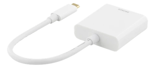 Baltas USB-C į HDMI adapteris su laidu