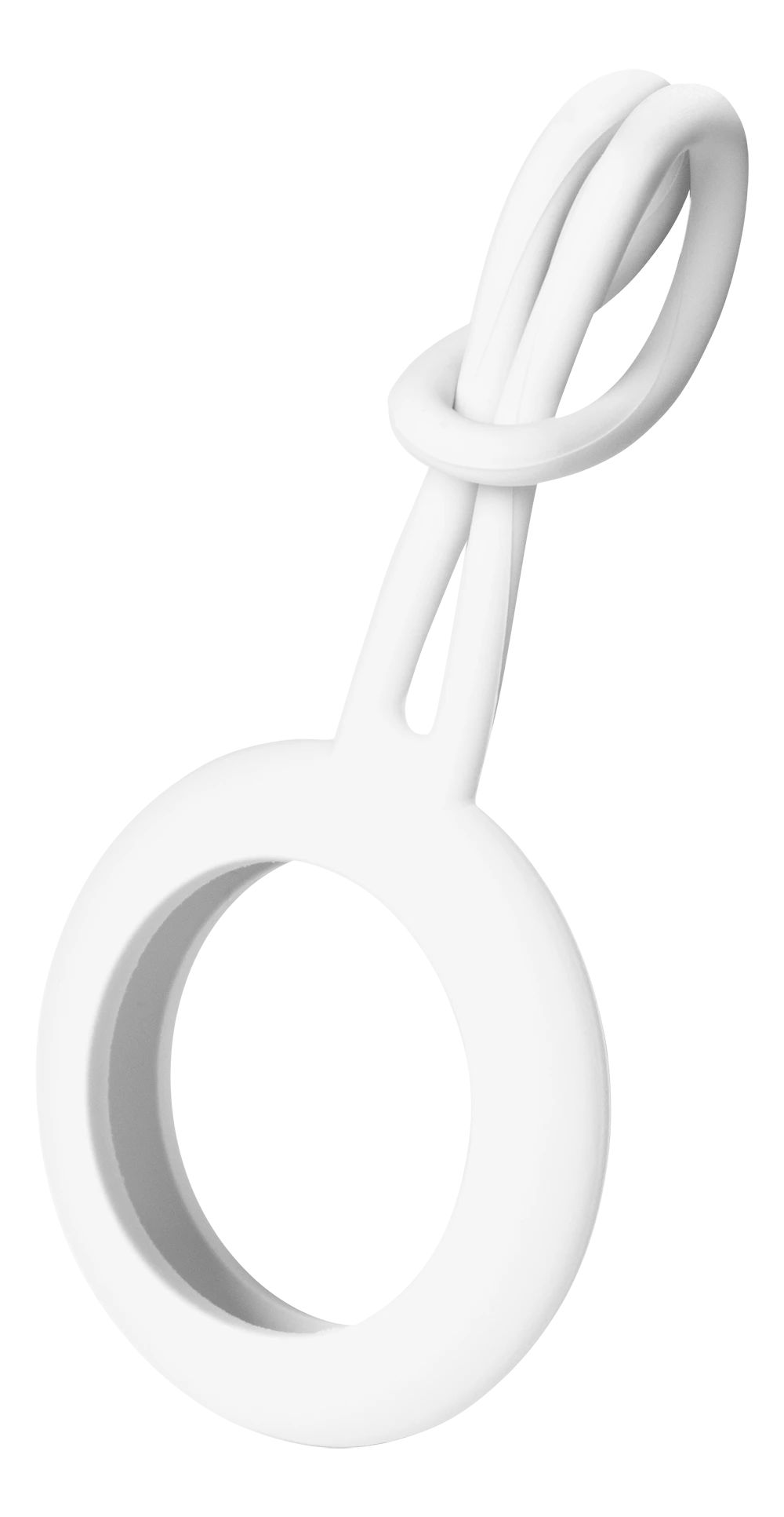 Apple AirTag dėklas DELTACO silikoninis, baltas / MCASE-TAG14