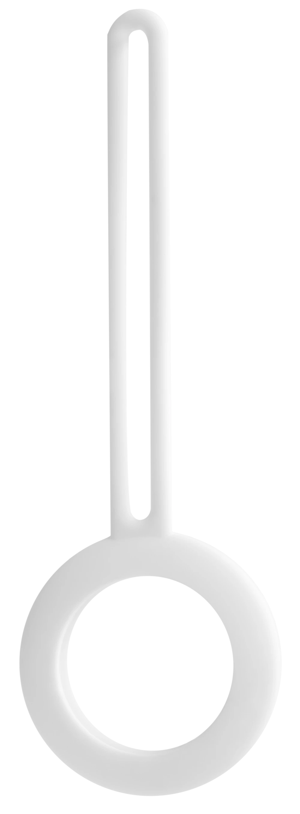 Apple AirTag dėklas DELTACO silikoninis, baltas / MCASE-TAG14