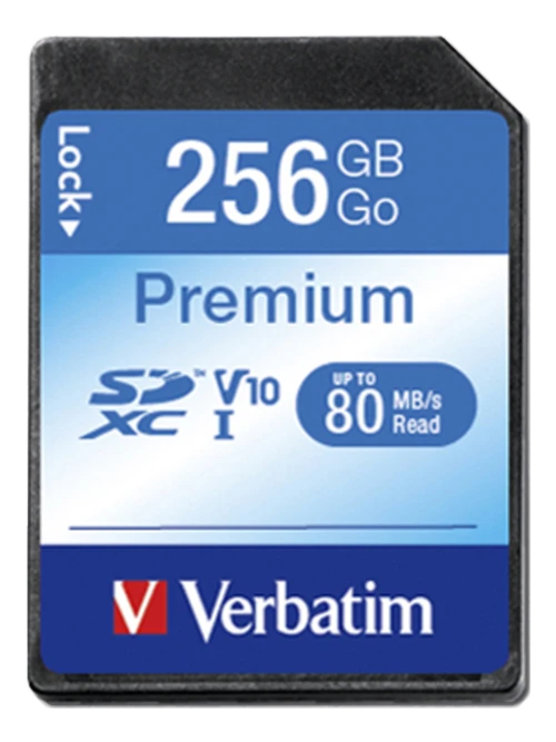 Atminties kortelė Verbatim Premium 256GB, 300x, SDXC UHS-I / V44026