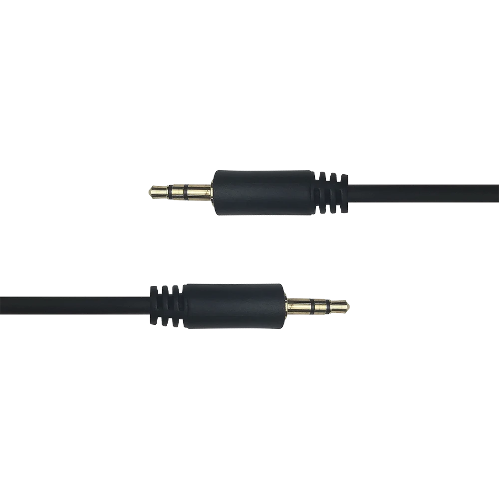 Audio kabelis DELTACO 3.5mm, paauksuotos jungtys, 3m, juodas / R00180009