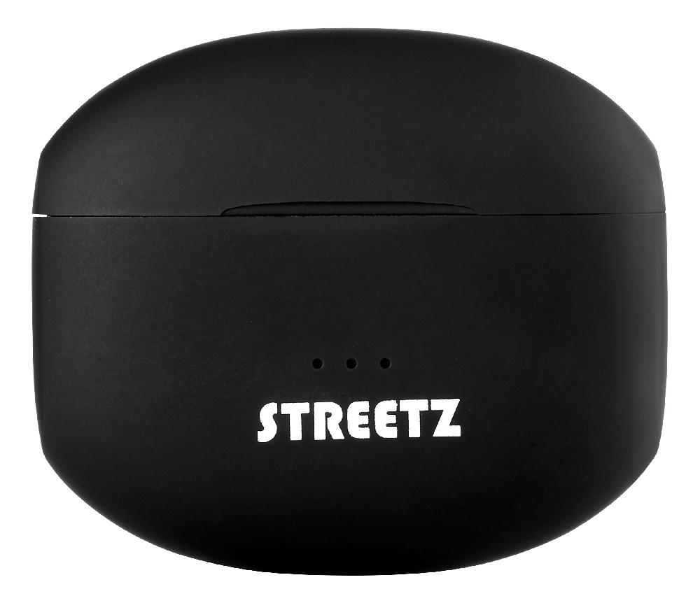 Ausinės į ausis STREETZ True Belaidės Stereo, ANC, matinė juoda / TWS-116