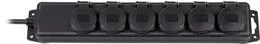 Brennenstuhl prailgintuvas 6 xCEE 7/4, 1xCEE 7/7, IP 44 , 2m , juodas 1159970 / GT-490