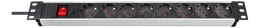 Brennenstuhl Premium-Line Technic Aliuminis, 8xCEE 7/4, 1xCEE 7/7, 19 "1U, 2m, juodas / sidabras1390007018 / GT-650