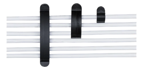 Kabelių laiklis DELTACO 10-pack, juodas / CM519