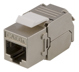 Cat6A ekranuotas "Keystone" lizdas, stalviršio gnybtas, plastikinis DELTACO / MD-121