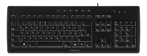 CHERRY JK-8500 klaviatūra USB QWERTY Anglų Juoda