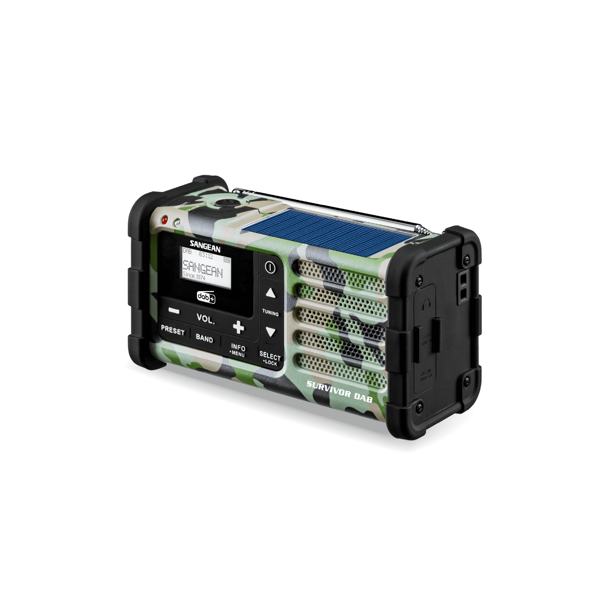 Daugiafunkcis radijas Sangean DAB+ / FM-RDS kamufliažinis / MMR-88 DAB+