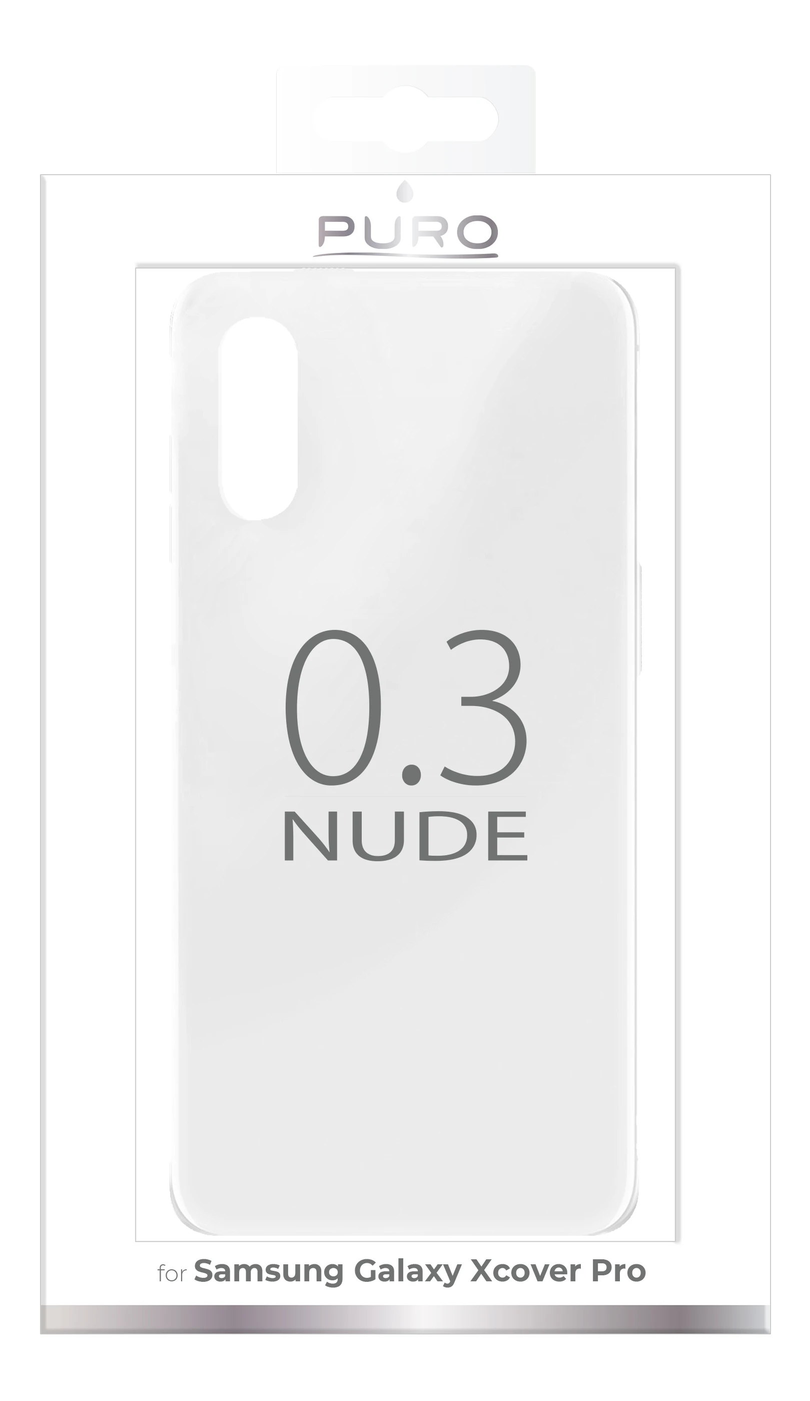 Dėklas Puro, skirtas Samsung Galaxy Xcover Pro 6.3, skaidrus