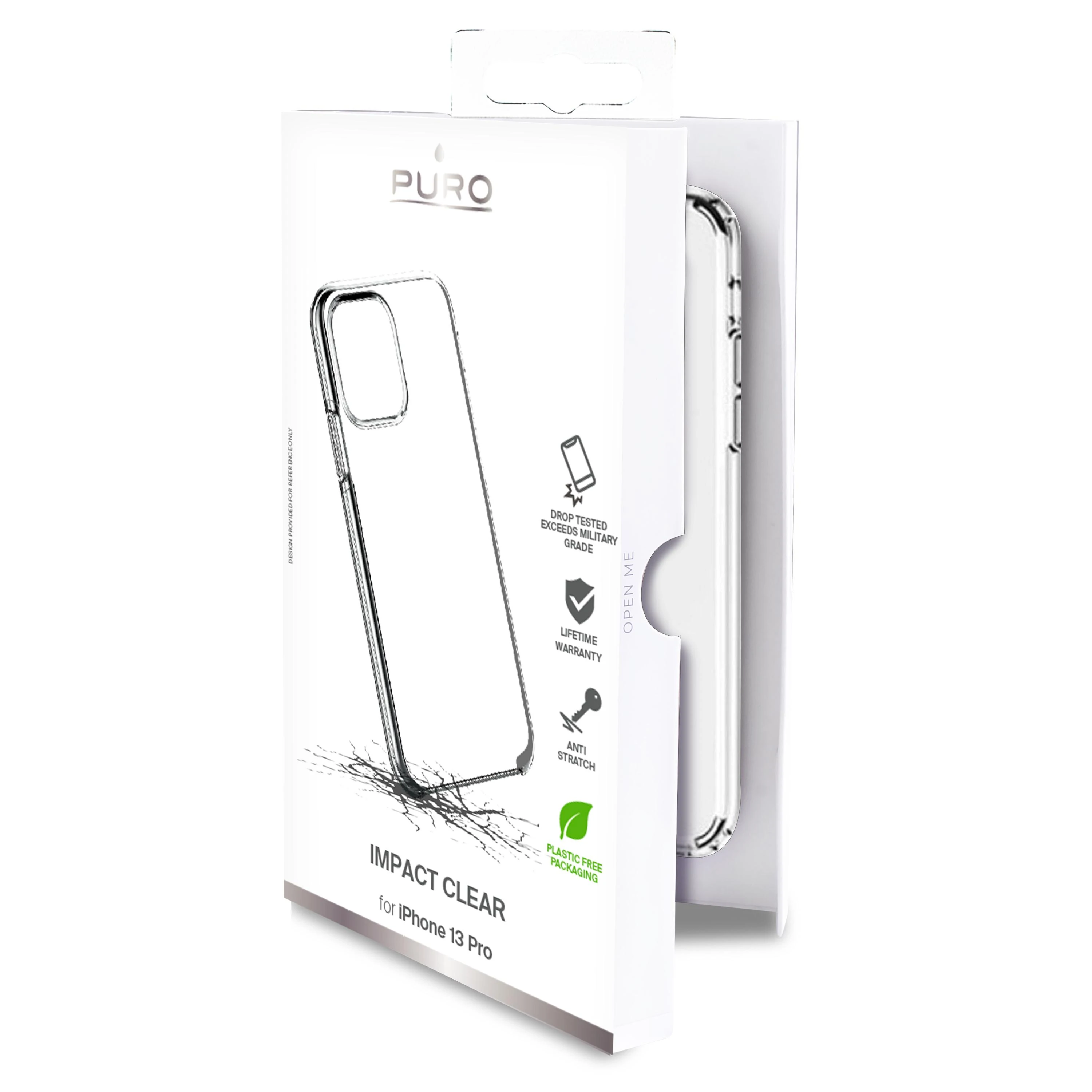 Dėklas PURO skirtas iPhone 13 Pro, atsparus smūgiams, sskaidrus / IPC13P61IMPCLTR / 2830323