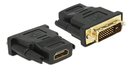 DVI į HDMI adapterių pora su auksinėmis jungtimis