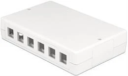 DeLOCK Keystone dėžė, 12 jungčių, plastikas, baltas / 86172