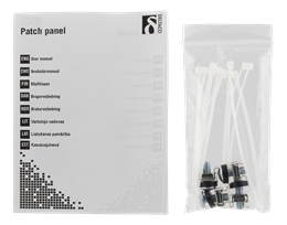 DELTACO 10-PATCH16 Patch Panel, 12 Ports, Cat6, UTP, Juodas / 10-PATCH16