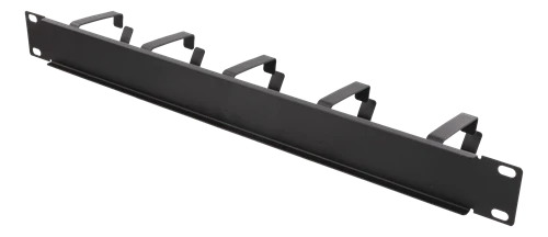 DELTACO 19 "cable handler, metal, 5 loops, 1U, juodas / 19-15