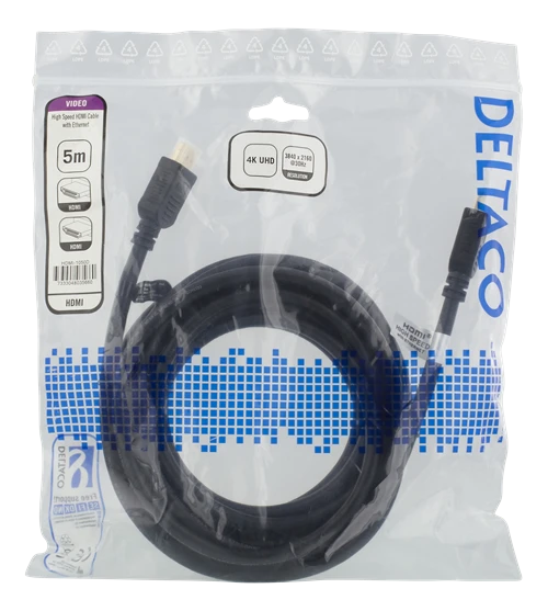 Deltaco HDMI kabelis 5m pakuotėje