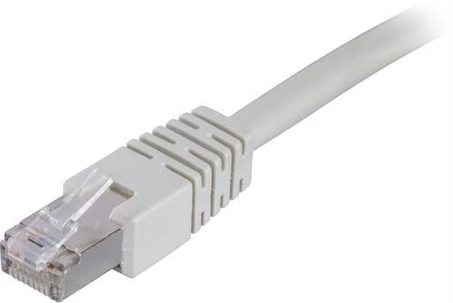 DELTACO F / UTP Cat6 patch kabelis, 5m, 250MHz, Delta sertifikuotas, LSZH, pilkas / STP-65