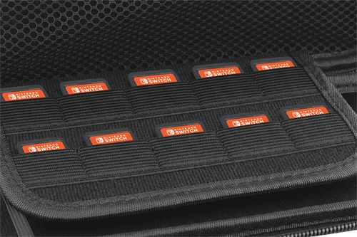 Dėklas DELTACO GAMING Nintendo Switch, 10 kišenių žaidimų, juodas / GAM-089