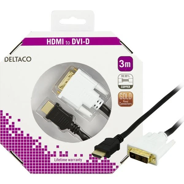 HDMI į DVI-D kabelis firminėje pakuotėje