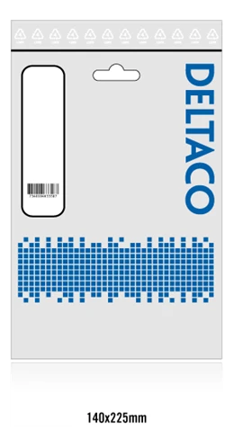 Kabelis Deltaco, 10m, max 250V / 10A, baltas DEL-111AV