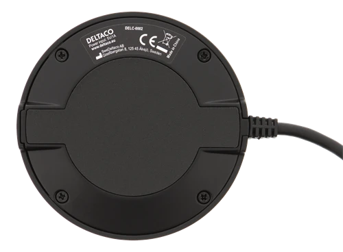 Mikrofonas DELTACO OFFICE su USB ir 3,5 mm garso prievadu, VoIP / Skype, juodas / DELC-0002