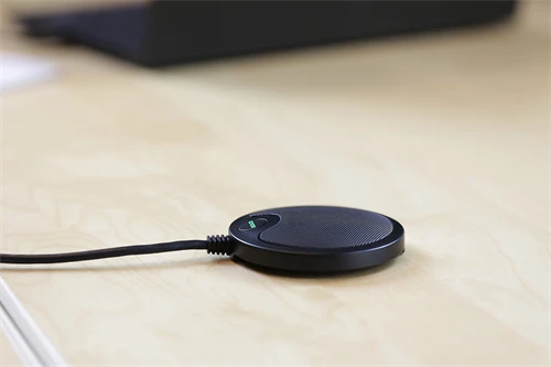 Mikrofonas DELTACO OFFICE su USB ir 3,5 mm garso prievadu, VoIP / Skype, juodas / DELC-0002