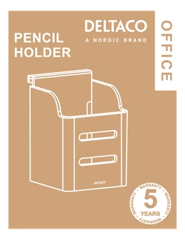 Pieštukinė DELTACO OFFICE balta / DELO-0156