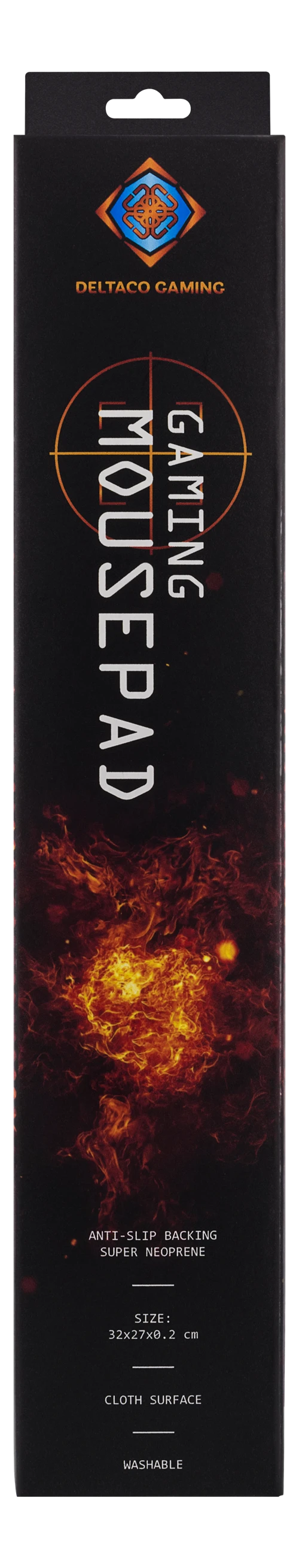 Pelės kilimėlis DELTACO GAMING 320x270x2mm, juodas / GAM-005