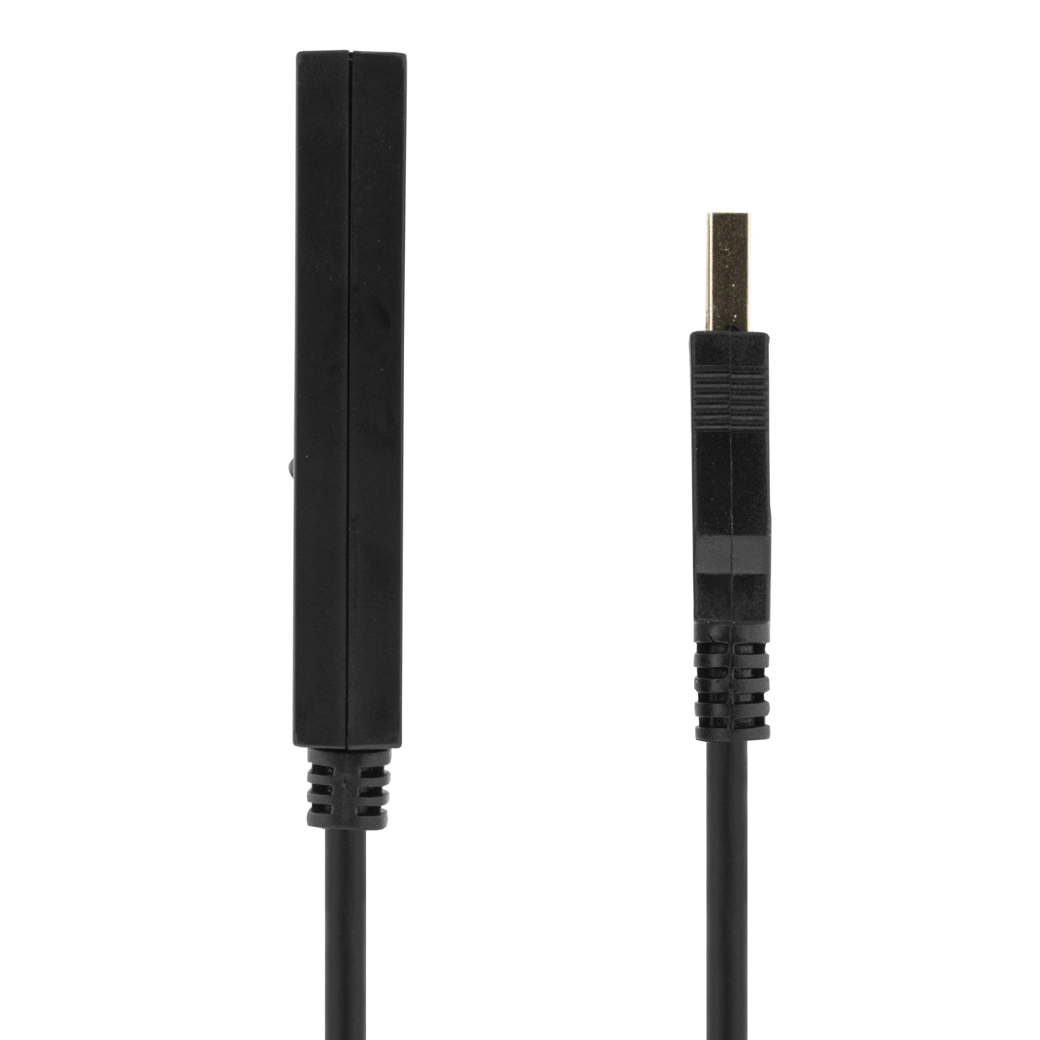 DELTACO PRIME USB pratęsimo laidas, aktyvus, USB 2.0, 7m, juodas USB2-EX7M