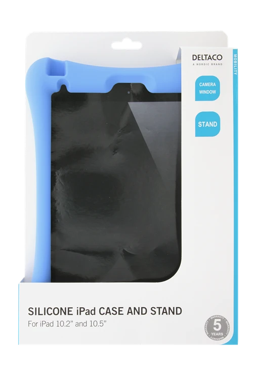 DELTACO Silikoninis dėklas 10.2 "-10.5" iPad, mėlynas / TPF-1308