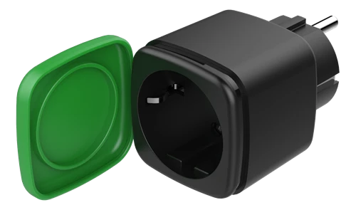 DELTACO SMART HOME lauko kištukas, „WiFi“, IP44, 1xCEE 7/3, 13A, juodas / žalias SH-OP01