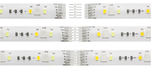 „DELTACO SMART HOME“ LED juostos prailginimas, 1m, RGB, 2700K-6500K, 6 kontaktų, tinka SH-LS3M, baltas SH-LSEX1M
