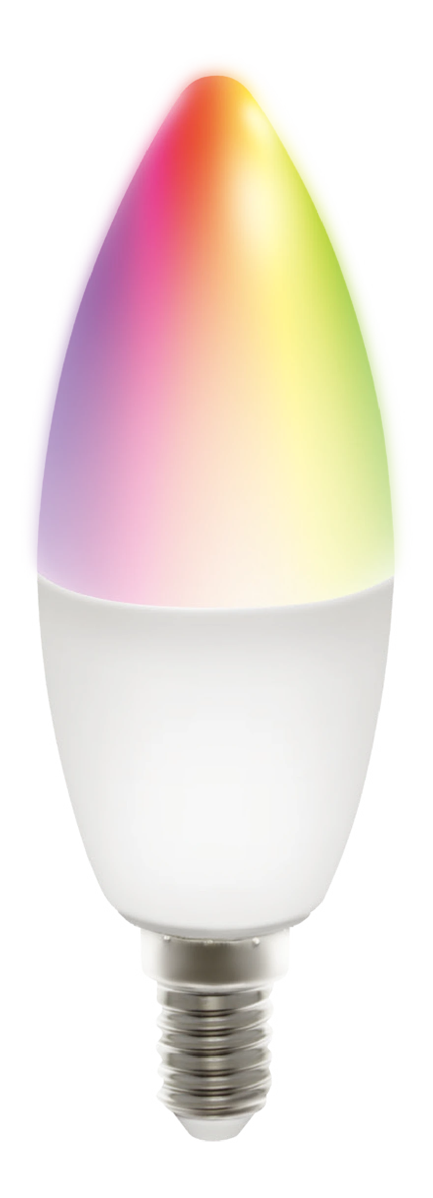 DELTACO SMART HOME LED lempa, E14, WiFI 2.4GHz, 5W, 470lm, pritemdoma, 2700K-6500K, 220-240V, RGB SH-LE14RGB