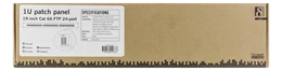 Komutacinė panelė Deltaco, 24xRJ45, Cat6a, 10Gbps, 1U, 19 ", PAN-200