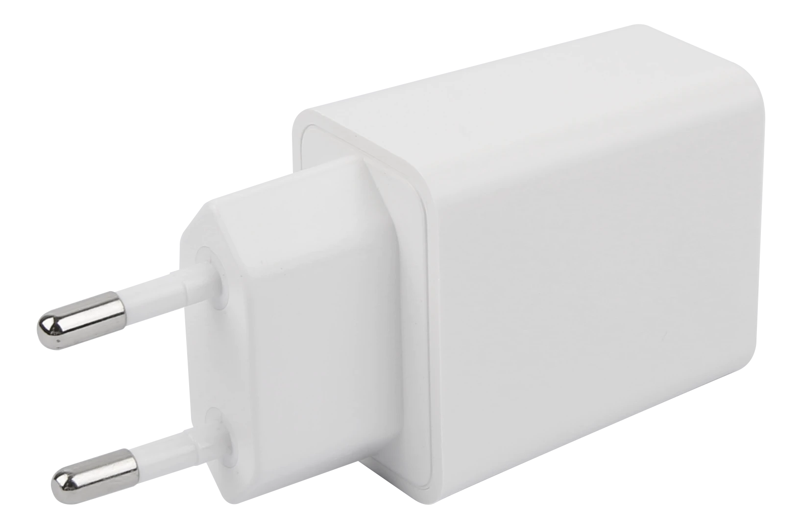 DELTACO USB-C sieninis įkroviklis, 1x USB-C PD 20 W, 1 m USB-C laidas, baltas, USBC-AC146