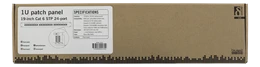 Deltacoimp DELTACO STP komutacinė panelė, 24xRJ45, Cat6, 10Gbps, Krone gnybtais, 1U, 19 ", metalinis, juodas / PAN-201