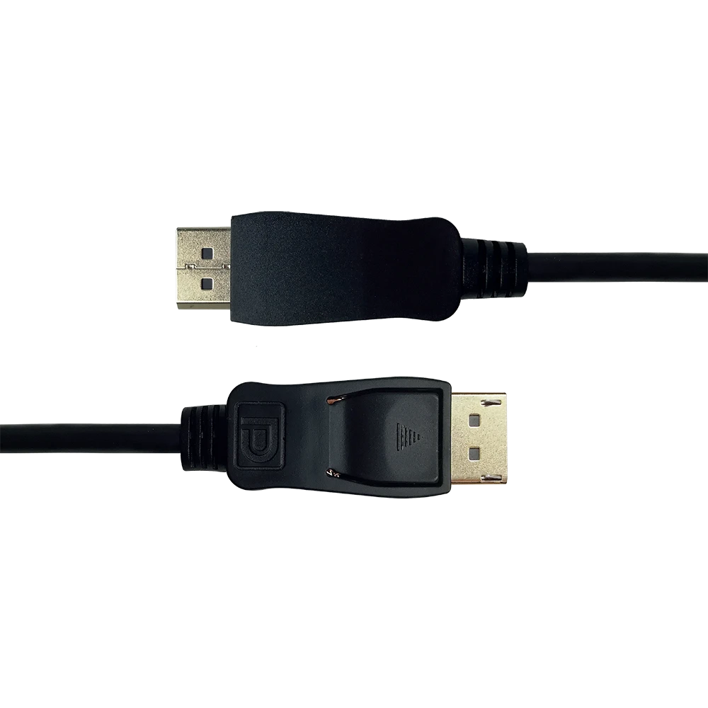 DisplayPort kabelio jungtys su fiksatoriais