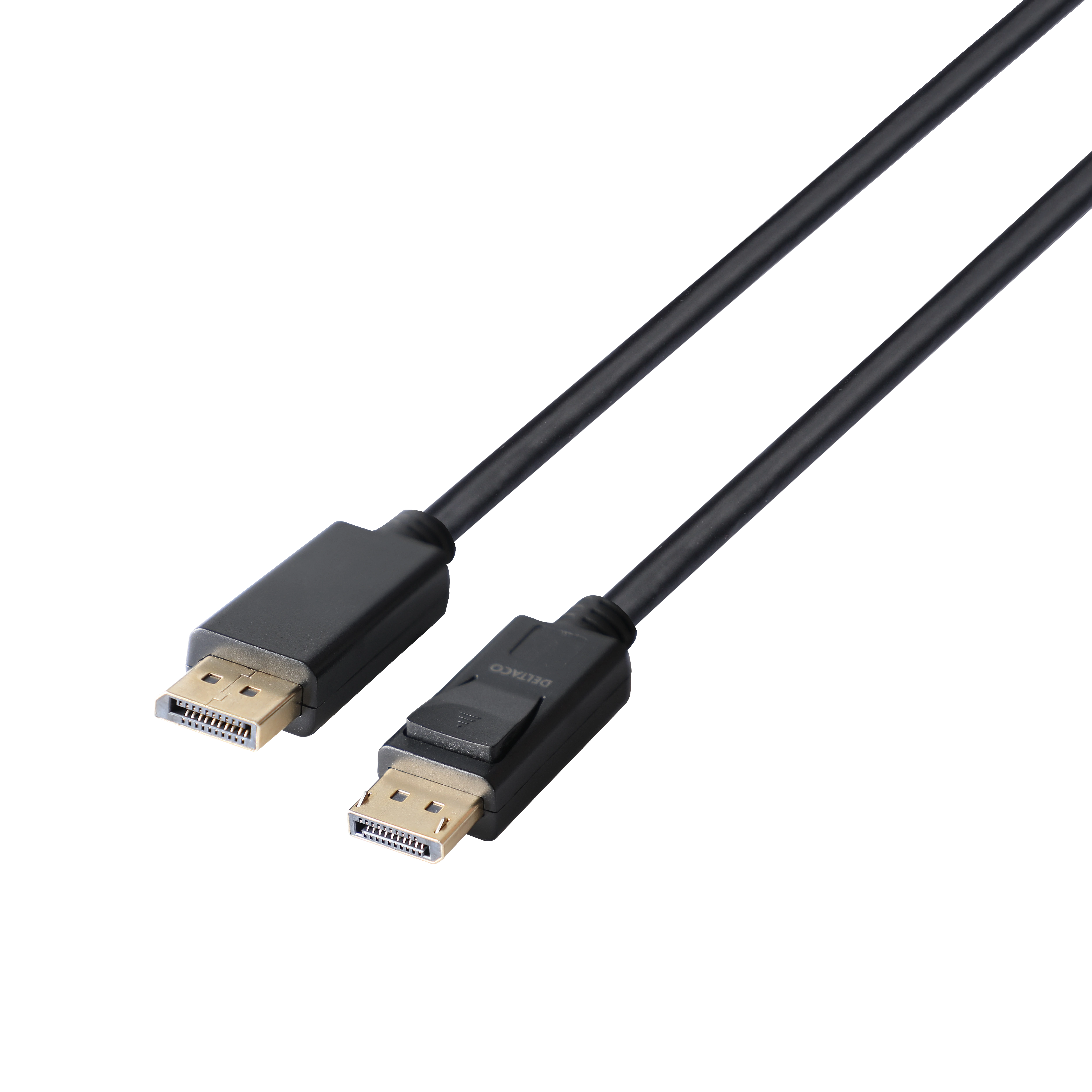 Deltaco DisplayPort 1.4 kabelis su fiksavimo jungtimis