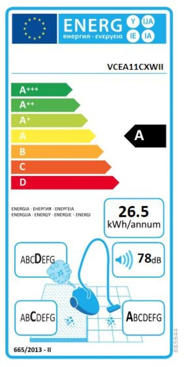 Dulkių siurblys Vacuum Cleaner Gorenje VCEA11CXWII