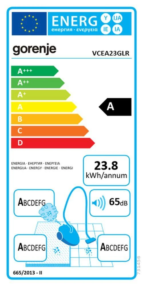 Dulkių siurblys Gorenje VCEA23GLR