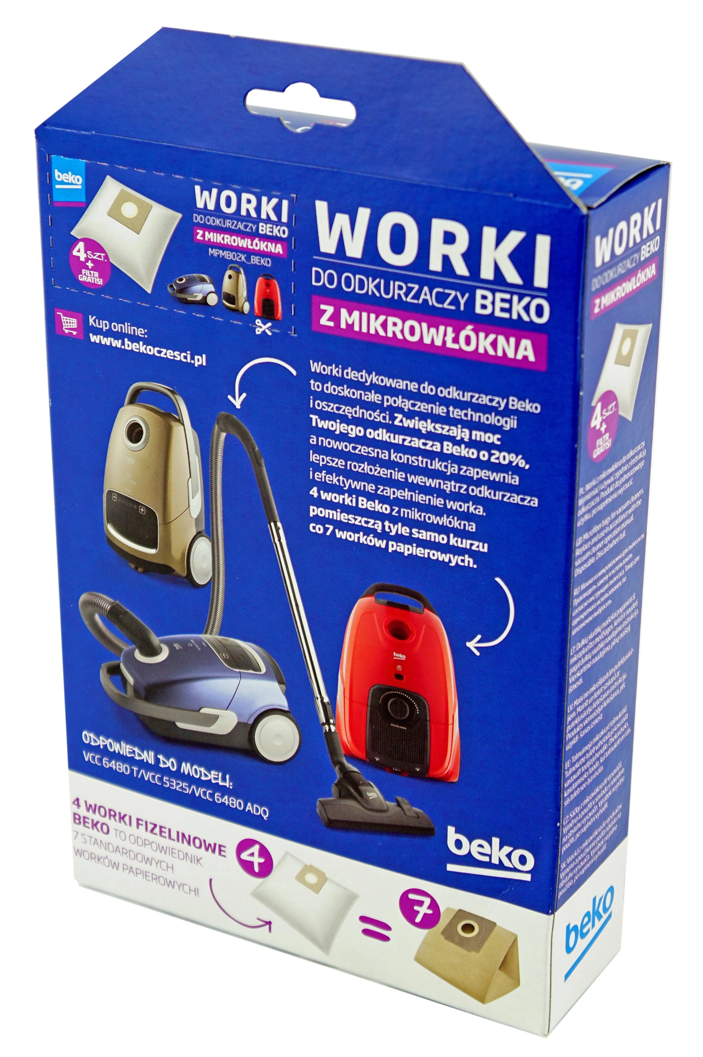 Dulkių maišelis BEKO WM01