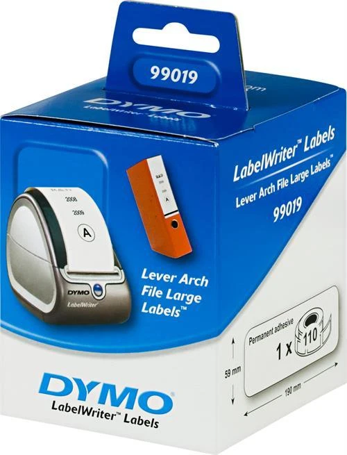 DYMO LabelWriter baltas padavimo etiketės, 59x190 mm, 1 pakuotė (110 vnt) S0722480