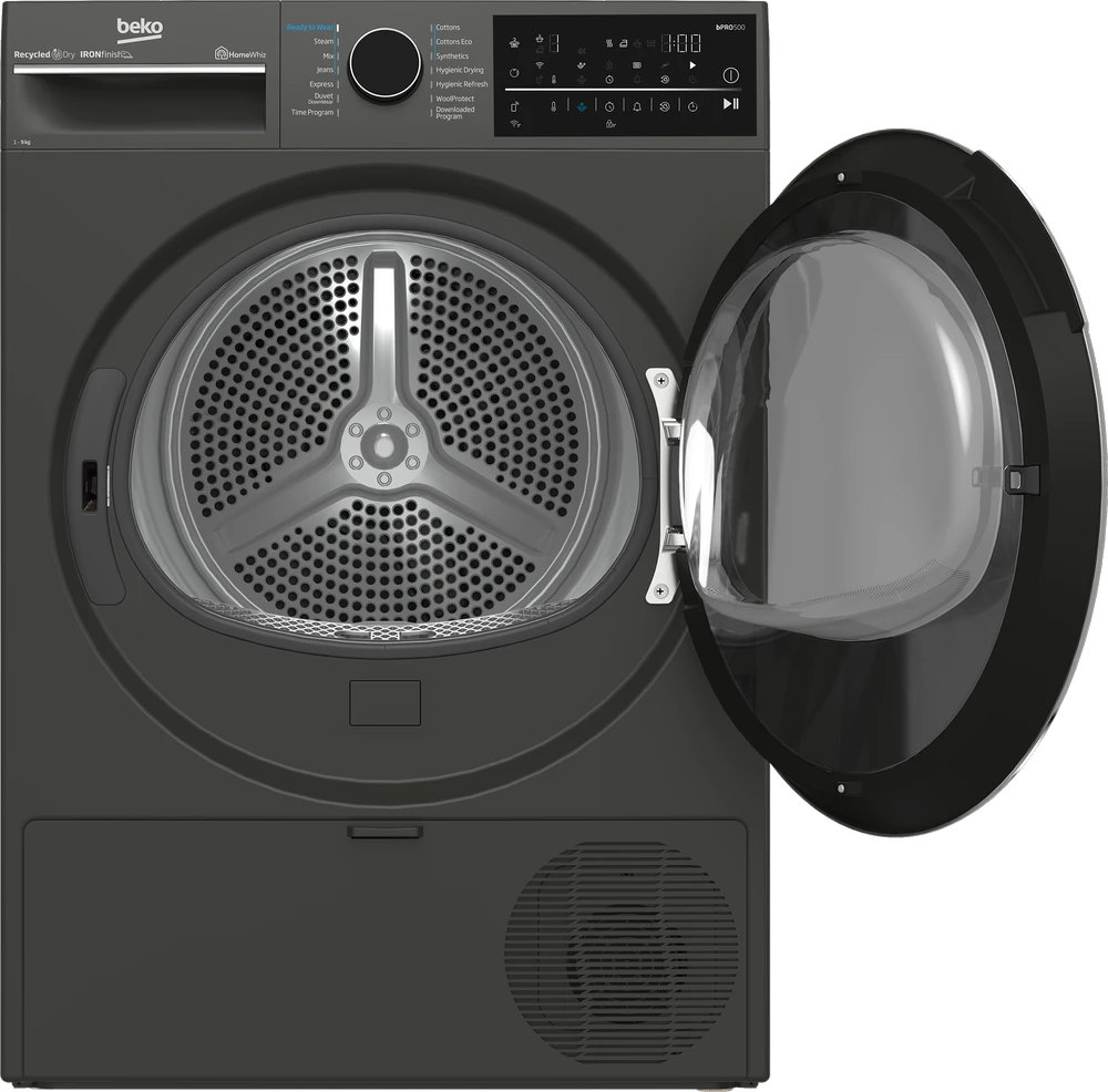 Džiovyklė su šilumos siurbliu Beko B5T89243M, 9 kg, Juoda
