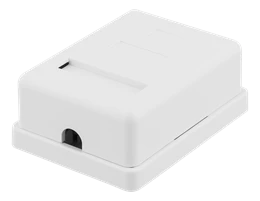 Ekranuotas tinklo lizdas FTP 1xRJ45, Cat6 DELTACO baltas / VR-216