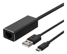 Juodas RJ45 į USB tinklo adapteris