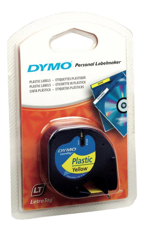 Etikečių spausdintuvo juostelė DYMO 12mm, 4m, geltona / S0721620