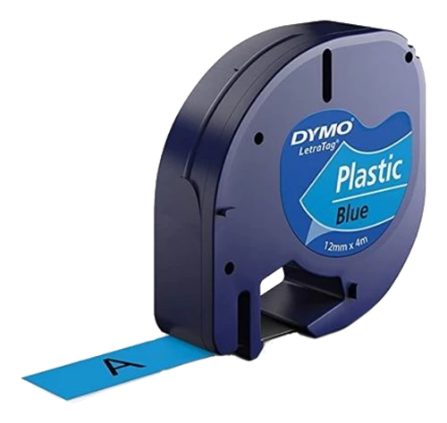 DYMO S0721650 etikečių juostelė Juoda ant mėlynos