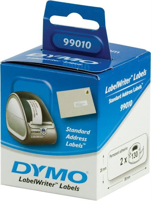 Etiketės DYMO LabelWriter 89x28 mm, 2x130 vnt. / S0722370 99010