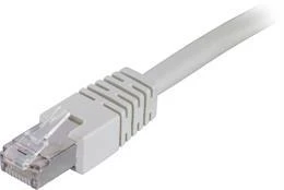 F / UTP Cat6 kabelis, LSZH, 0,3 m, pilkas DELTACO / STP-603
